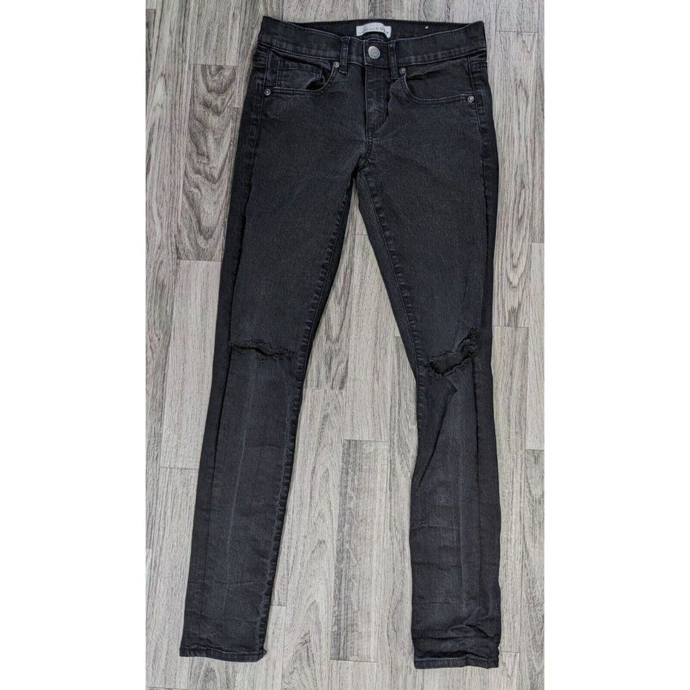 Loft Womens Size 25 / 0 Pockets Modern Skinny Black Denim Jeans